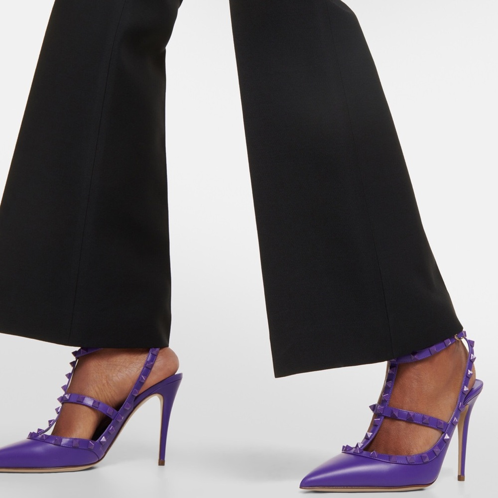 Valentino Purple Rockstuds  Heels Size 40 - Picture 3 of 12